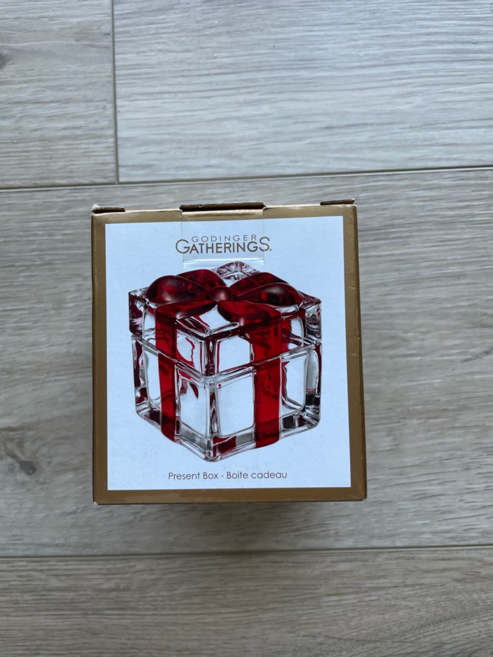 Godinger Gatherings Crystal Present Box New in Box